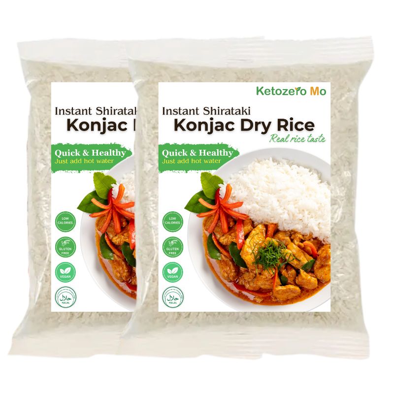 Beras Konjac Dry Rice Halal Instant Shirataki Zero Fat Low Carb Sugar ...