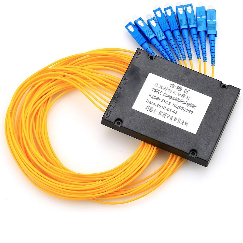 Fiber Optic 1X8 Coupler UPC Splitter with SC/UPC APC Connector 1m SC ...