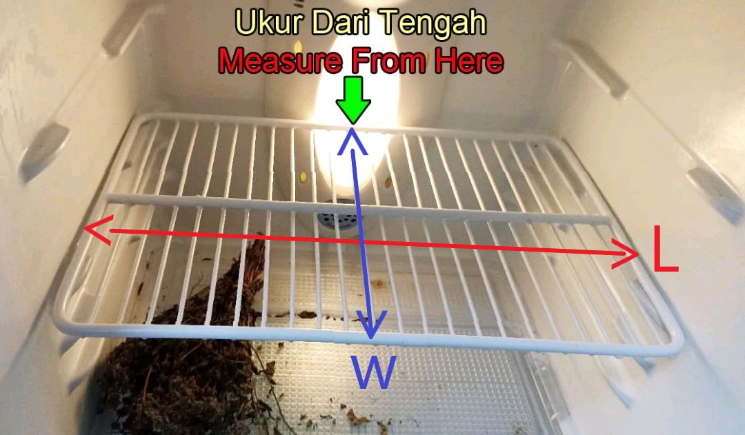 Customize Wire Shelf (96-100 cm) for Chiller Freezer Home Fridge ...