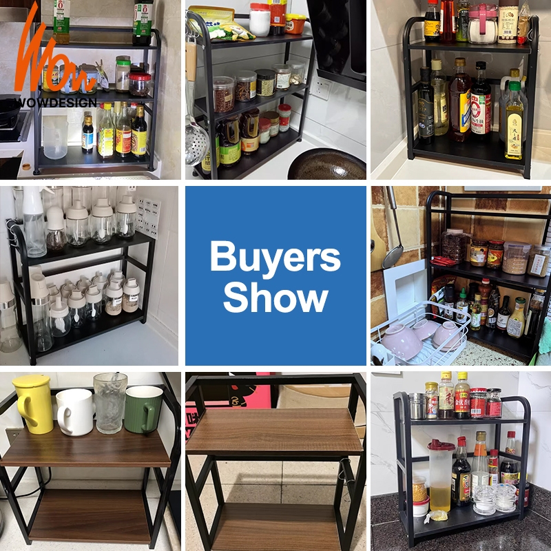 Kitchen Storage Rack Spice Rack Kitchen Rak Rempah Rak Serbaguna ...