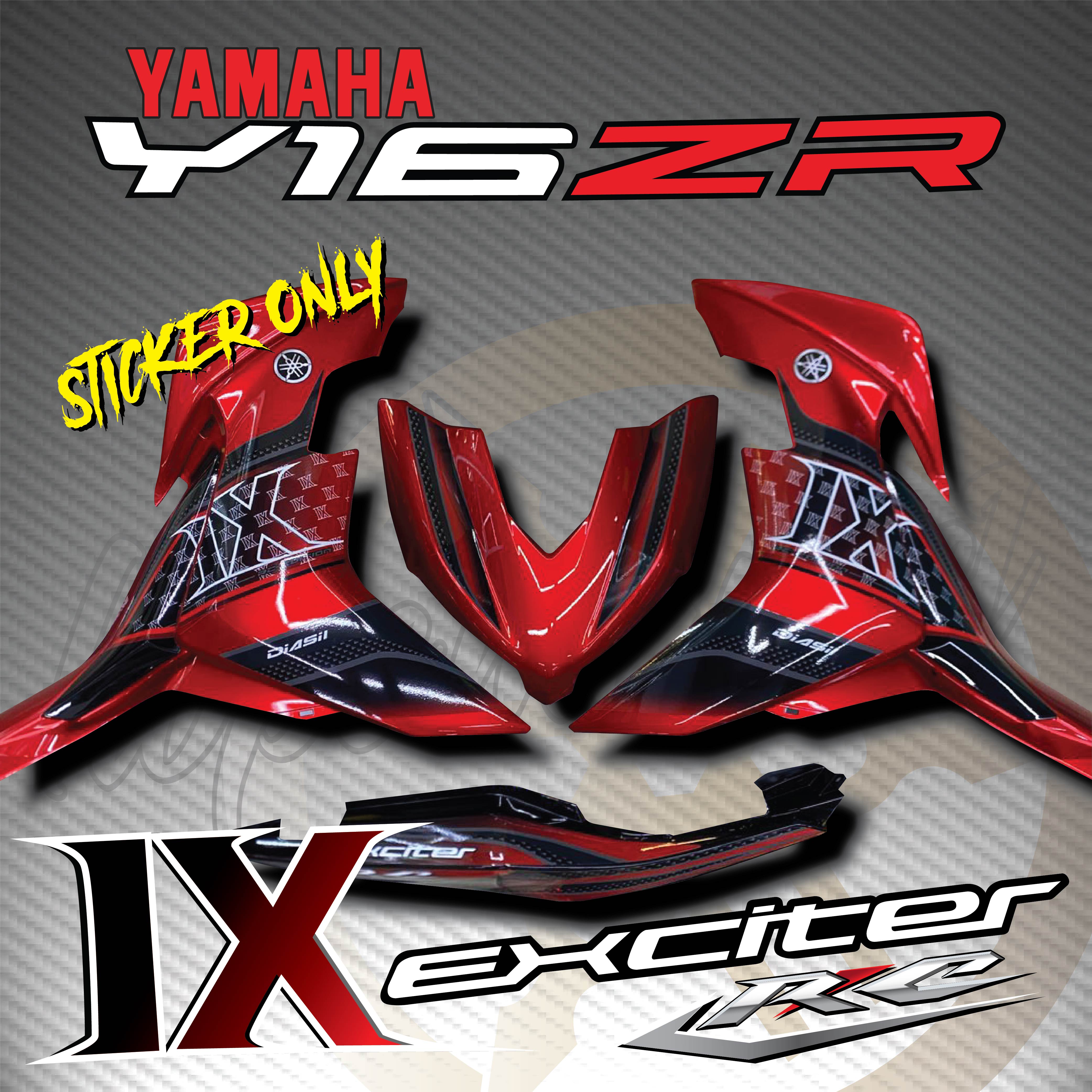 STRIPE MOTOR YAMAHA Y16ZR V1 V2 ABS 155 EXCITER IX-17 NEW CUSTOM BODY ...