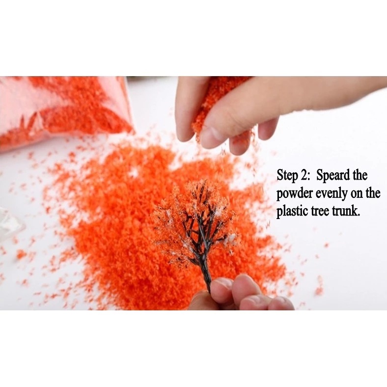 Powder Leaves for Diorama Modelling Scenery Several Green and Brown ...