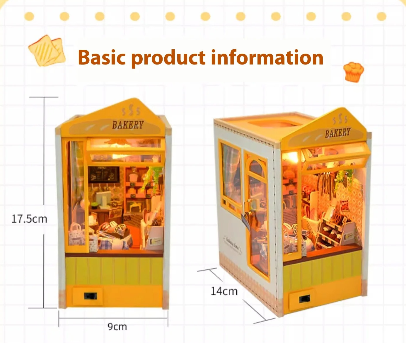 Booknook Baking Diary TL7 with Light 3D Wooden Puzzle Book Nook DIY ...