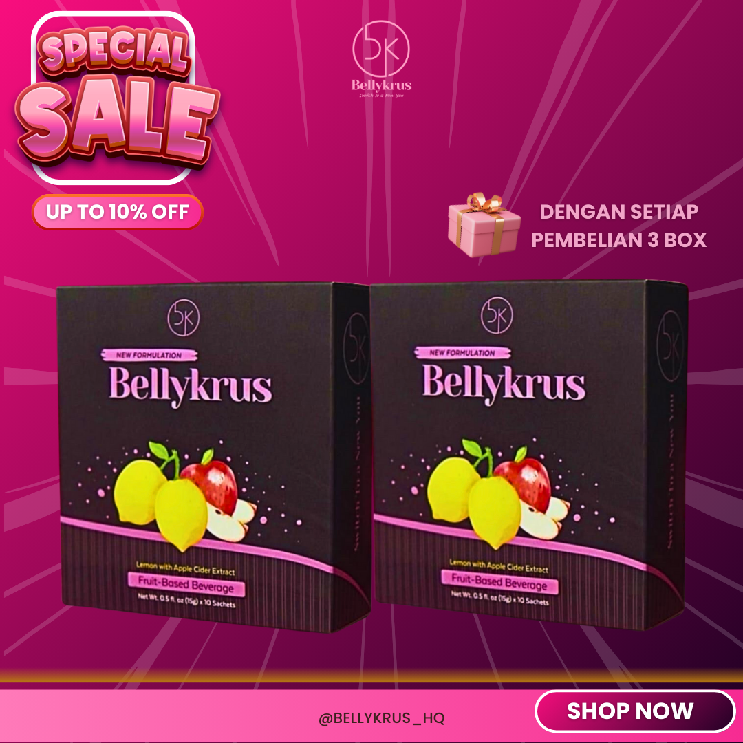 Bellykrus Minuman Fiber Detox Weight Loss Inchlos Lemon Mix Apple ...