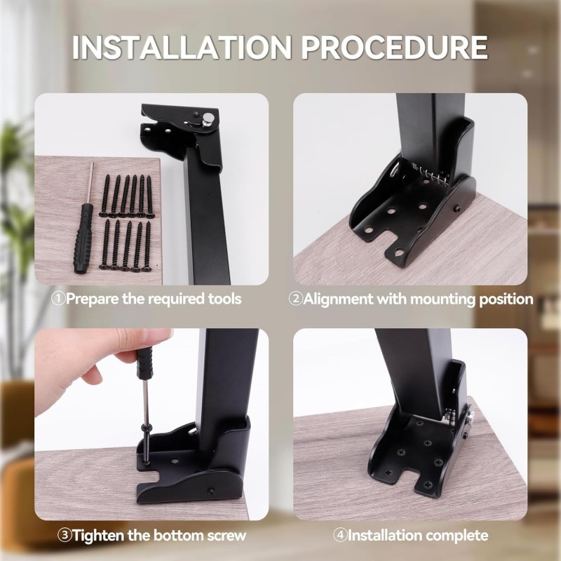 Multiple Height Foldable Table Legs Computer Table Folding Leg Bed ...