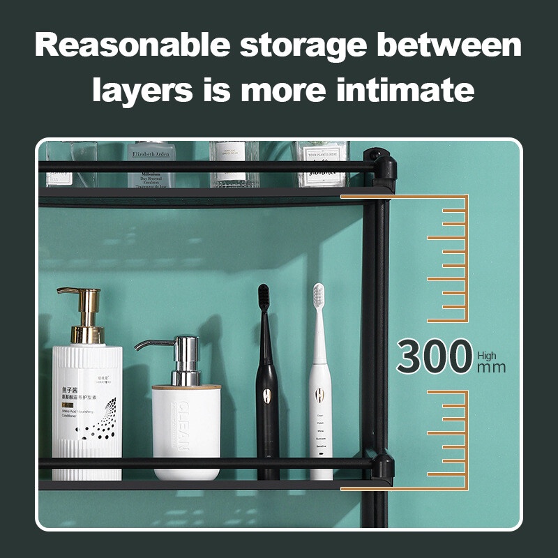 Toilet Rack Stainless Steel Washroom Racks Bathroom Rack Shampoo Rack ...