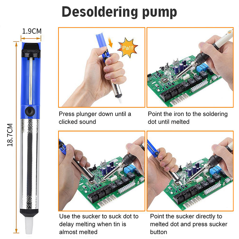 80W Type Solder Soldering Iron Set (Regular/upgraded digital display ...