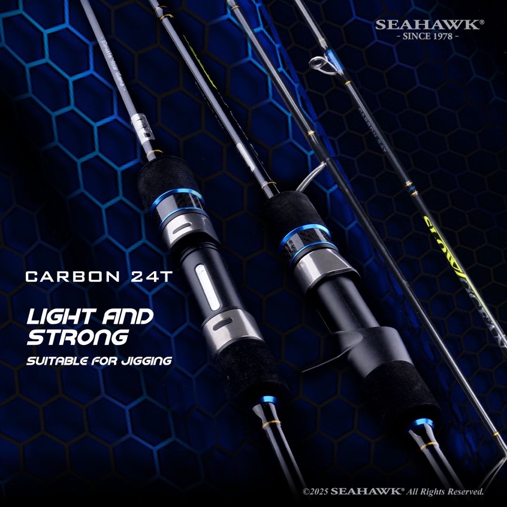 SEAHAWK SLOW OCEAN SPINNING/ BAITCASTING (BC) JIGGING ROD | Shopee Malaysia