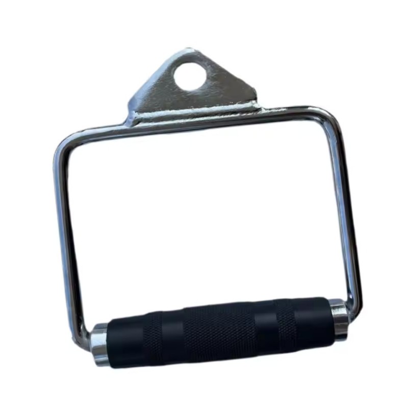 Machine Bar Cable Attachment Handle Grip Handle Machine Exercise Chrome ...
