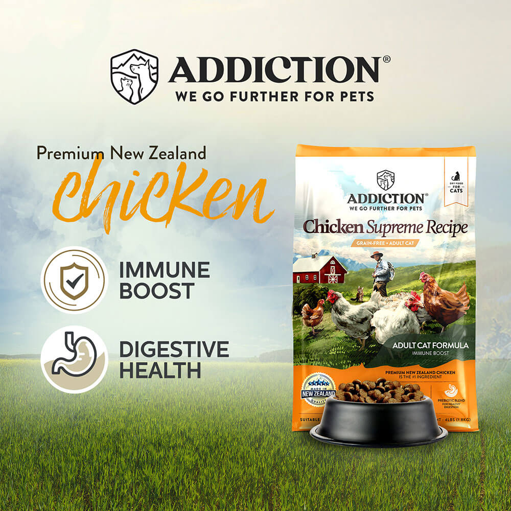 Addiction Grain Free Cat Food 4.5kg (Salmon Bleu / Chicken Supreme ...
