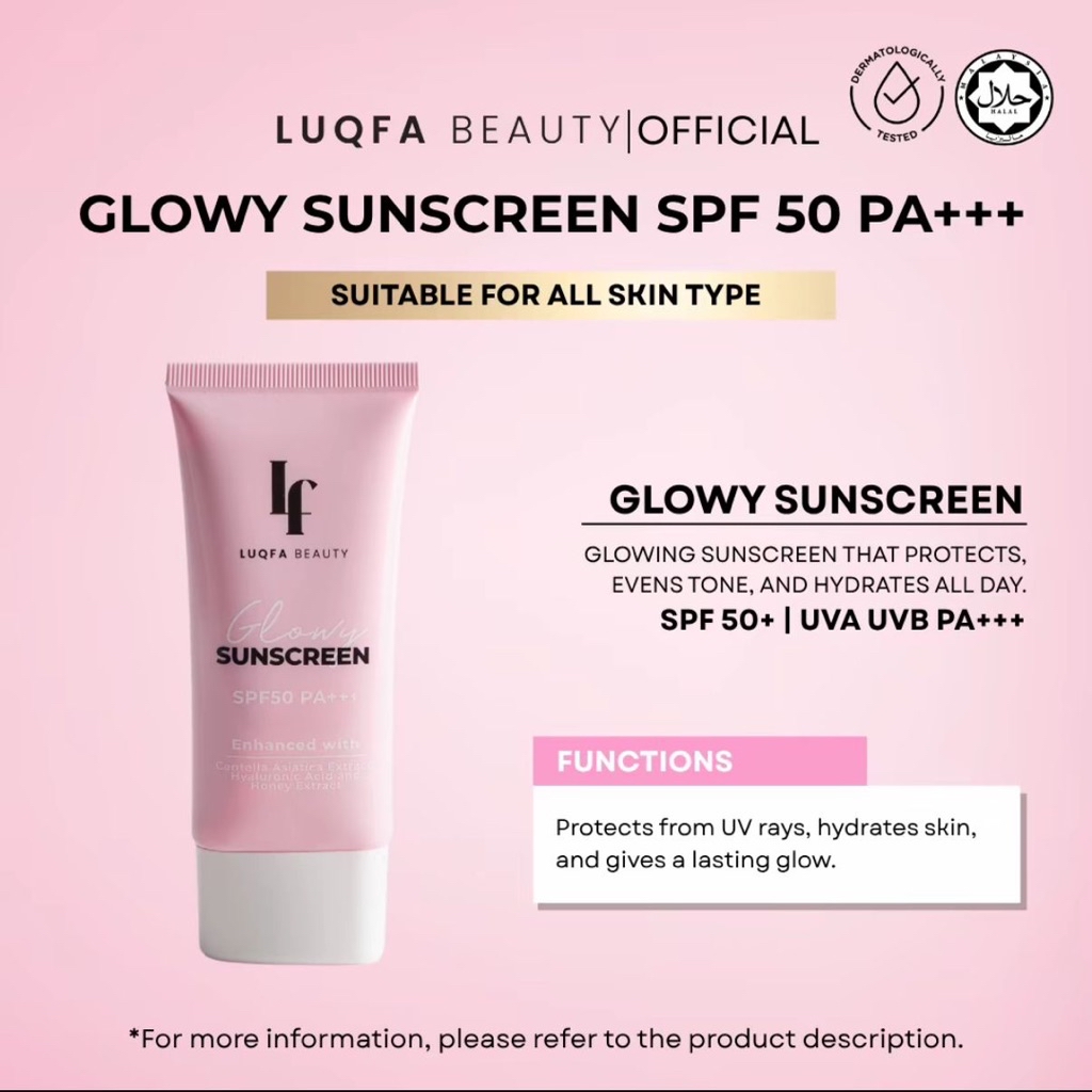 SUNSCREEN & TINTED MOISTURIZER BY LUQFA BEAUTY 💯 ORIGINAL HQ | Shopee ...