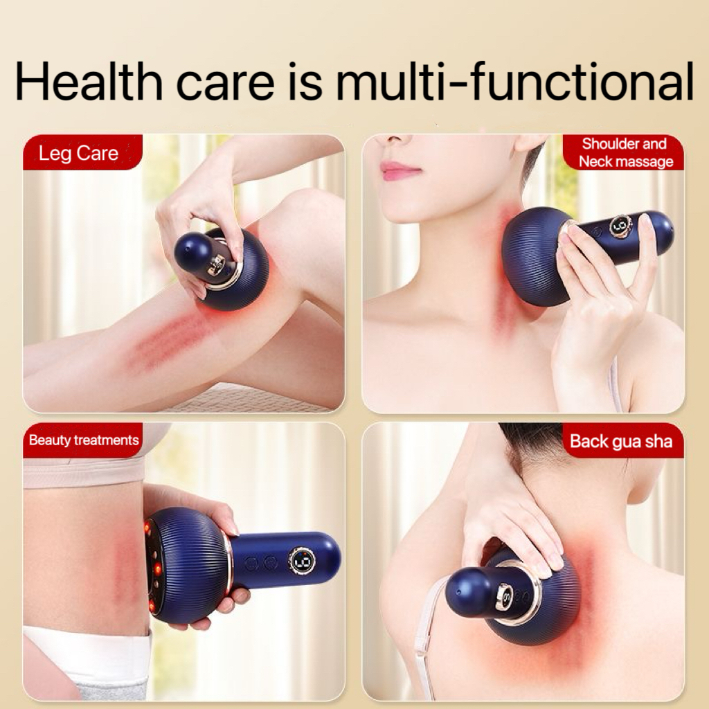 Mini Gua Sha Device Heating Vibration Micro-Current Meridian Device ...