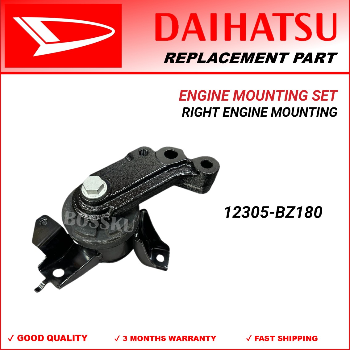 ENGINE MOUNTING KIT - PERODUA BEZZA 1.3 2017-2022 - AUTO (COMBINE WITH ...
