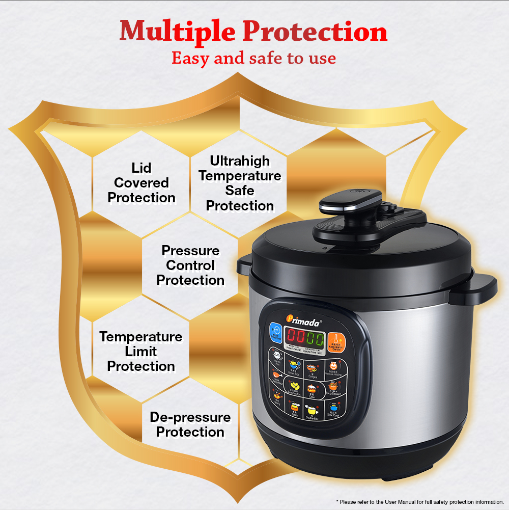 Primada Liter Jumbo Pressure Cooker PC8030(1 NON STICK POT