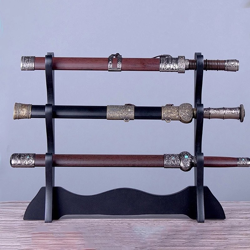 Sword Stand 1/2/3 Tier Wooden Anime Knife Rack Katana Display Stand for ...