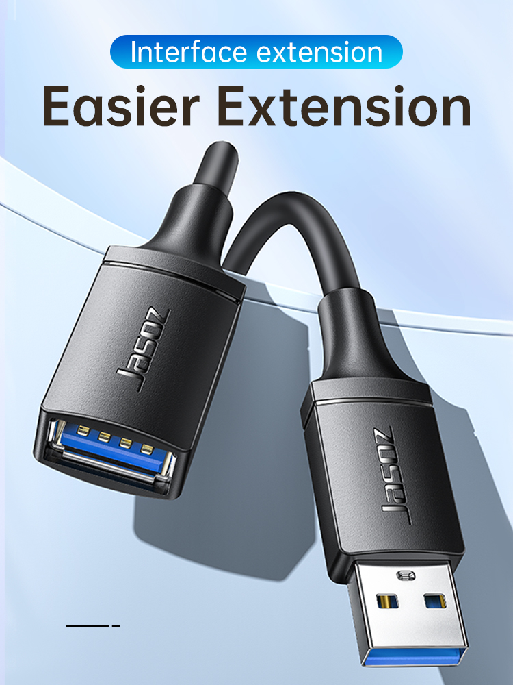 Jazos usb data cable extension transmission 2.0 3.0extended for desktop ...