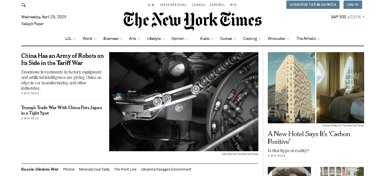 The New York Times Trusted News & In-Depth Journalism with Unlimited ...
