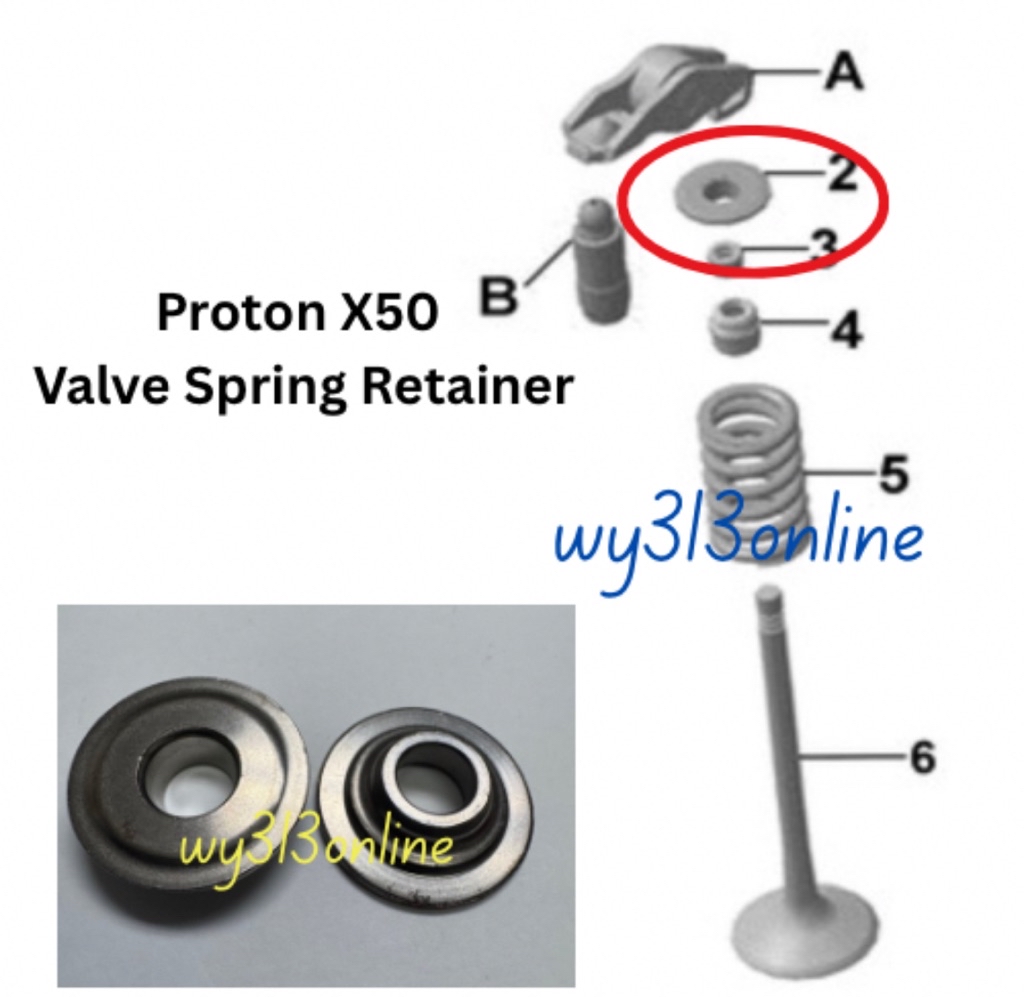 Original Proton X50 Valve Split Collet Valve Spring Retainer | Shopee ...