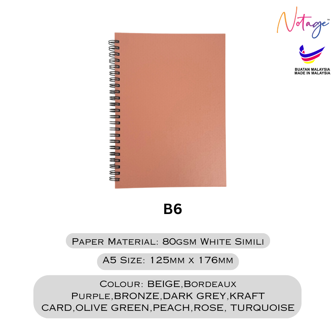 A5/B6 Fancy Notebook without pocket Simple & Elegant Journal | 160 ...