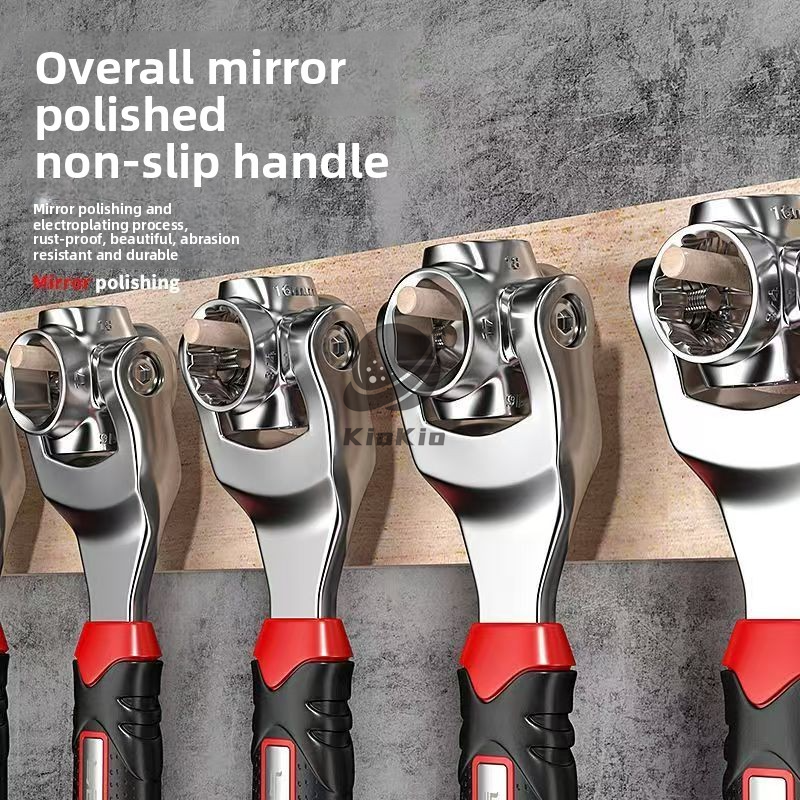 Wrench 52 In 1 Socket 360 Degree Rotation Spanner Work With Spline ...