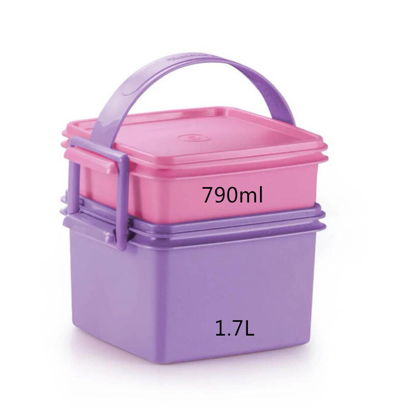 Tupperware Double Deep with Cariolier Lunch Box 2 Ties Lunch Box bekal ...