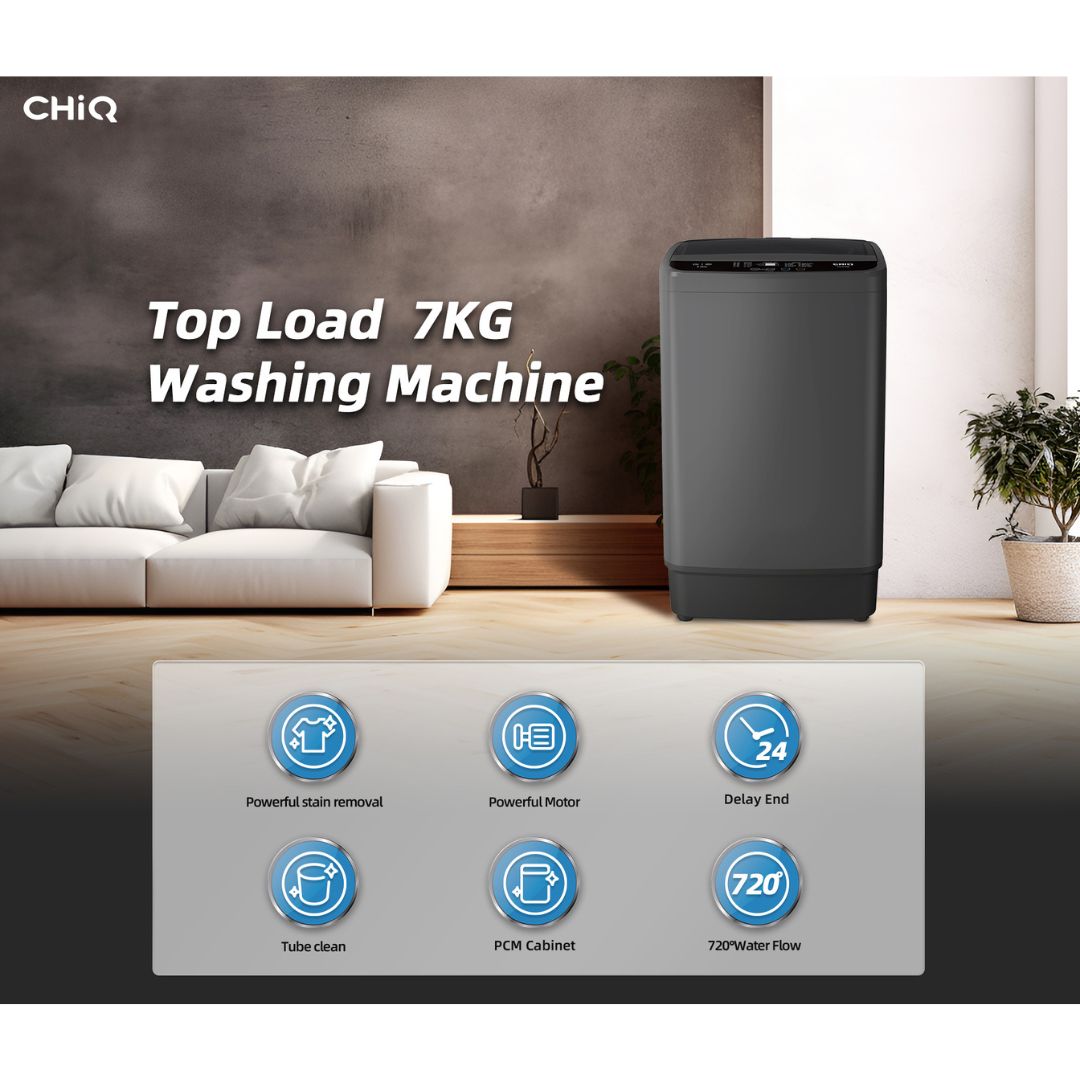 【FREE SHIPPING】CHiQ Top Load Washer (7KG) CTL-70-500 / (10KG) CTL-100 ...