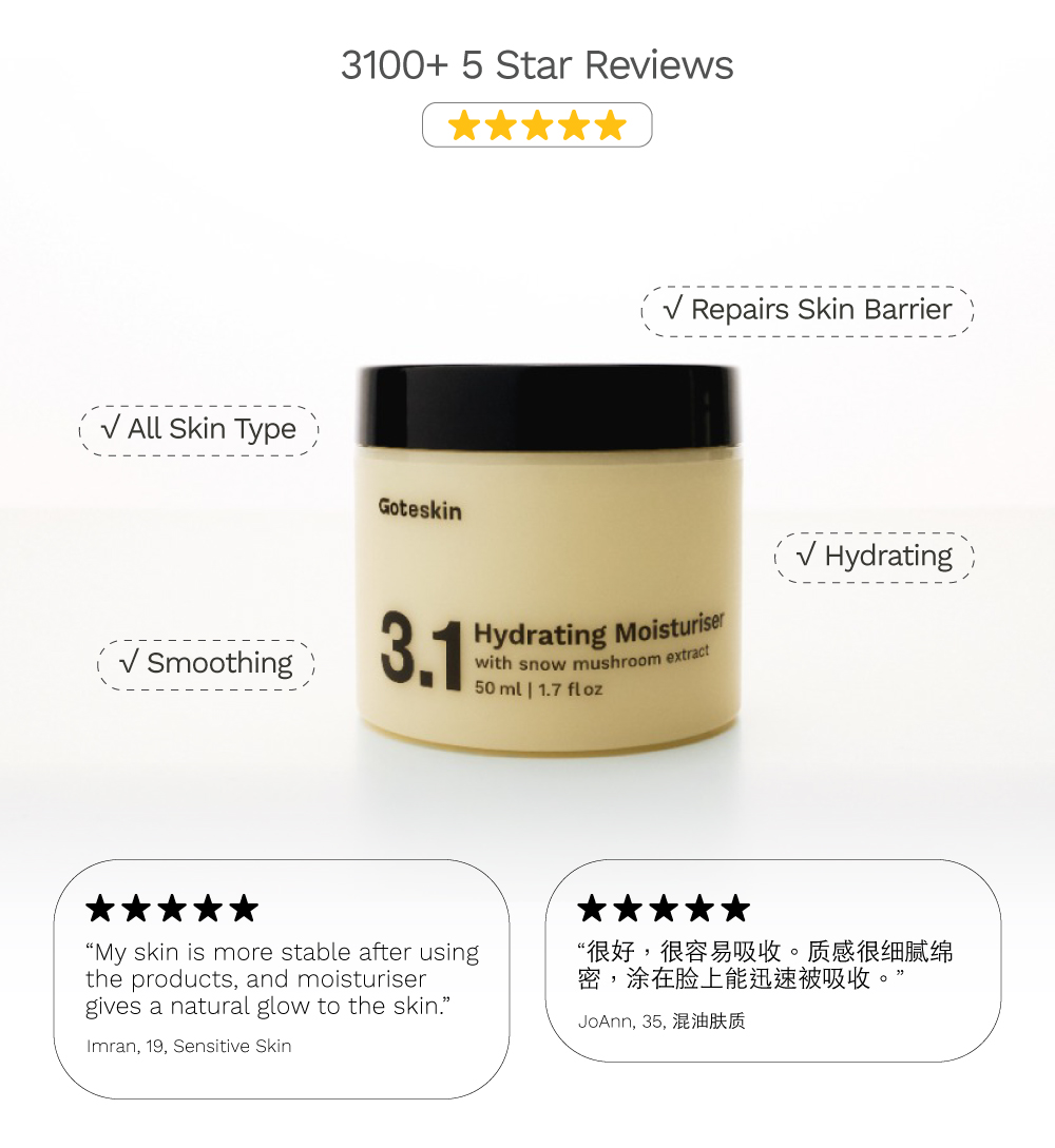 Goteskin Hydrating Moisturiser (50ml) - Lightweight Face Moisturizer ...