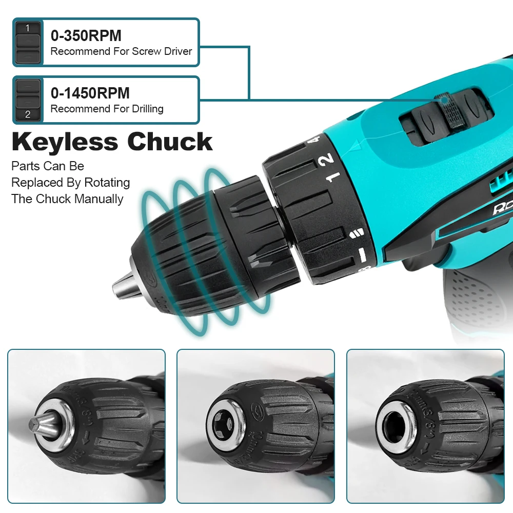 Makita 12V Cordless Drill DF330 Lithium Battery Rechargeable Hand Dril ...