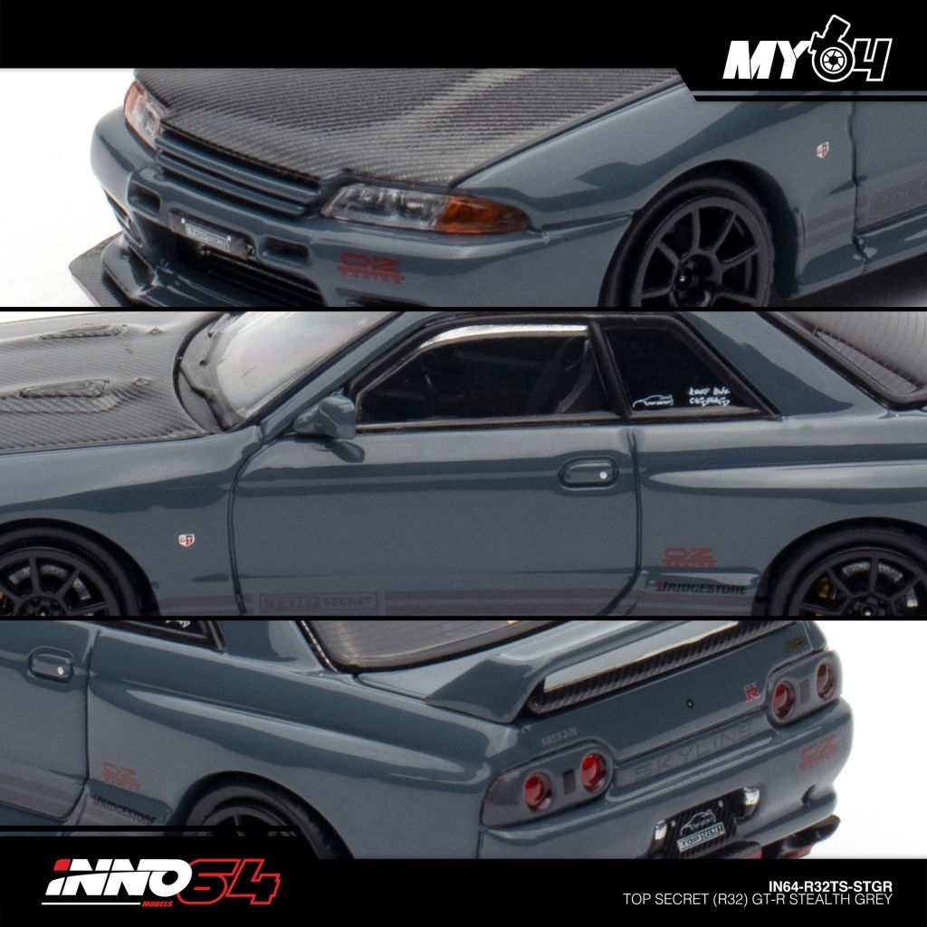 Inno Models Inno64 1:64 Top Secret R32 GT-R Stealth Grey (New & Sealed ...