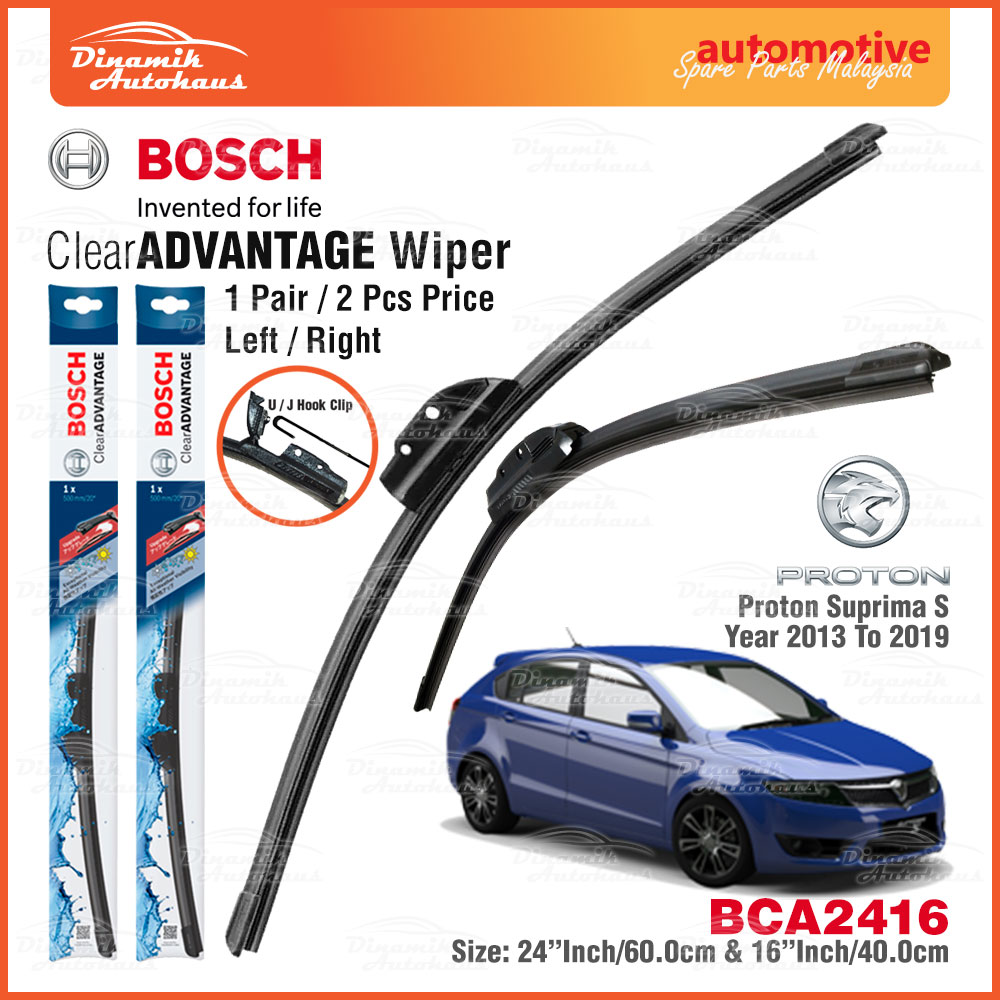 BOSCH BEAM Wiper Blades 20 + 20 Set Of 2 Clear Advantage Front Left & Right - Foto 7