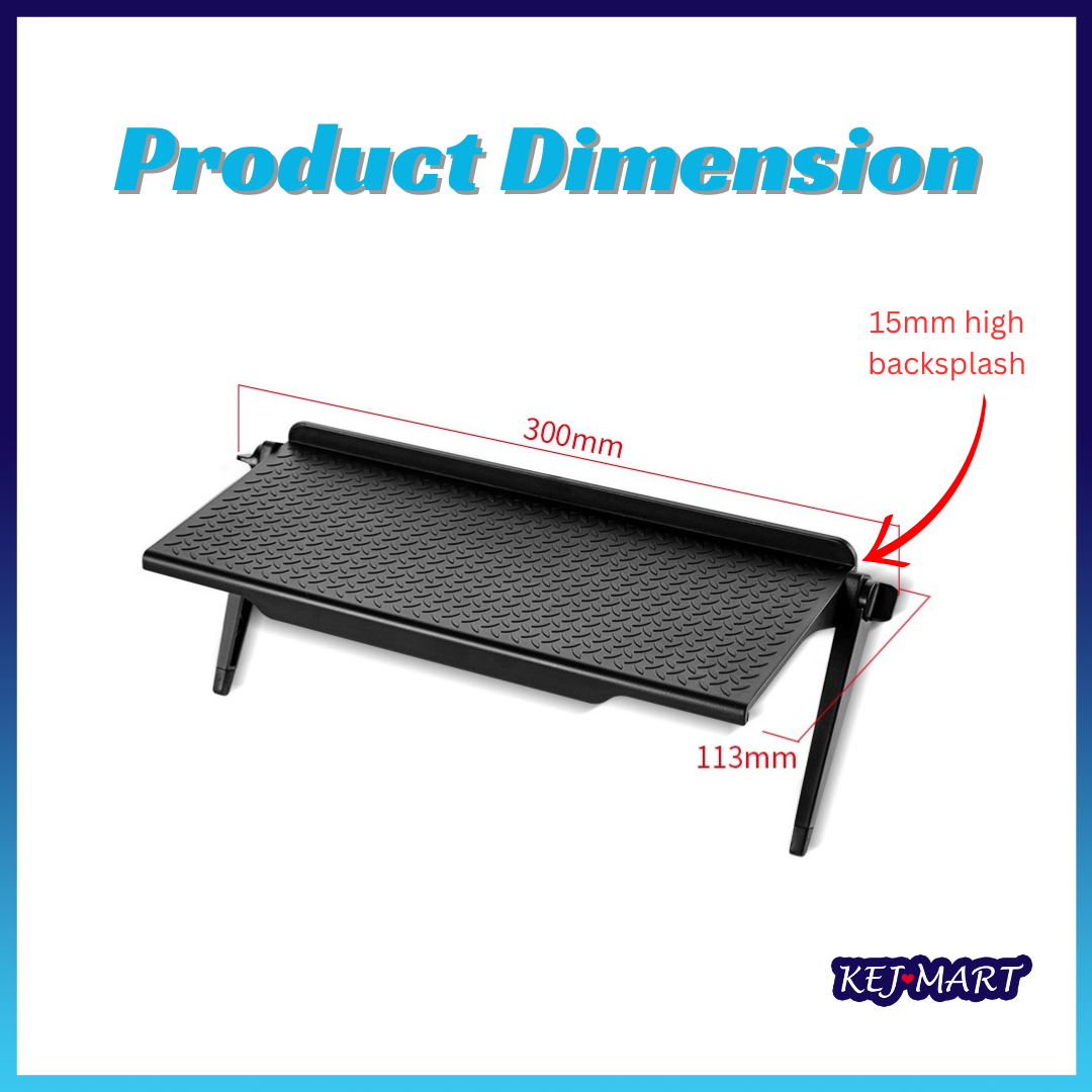 Adjustable TV Screen Top Storage Shelf Rack Holder Computer Desktop ...