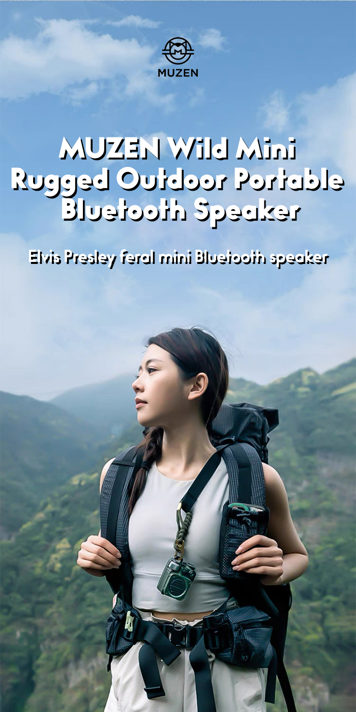 MUZEN WILD MINI Rugged Outdoor Portable Bluetooth Speaker Waterproof ...