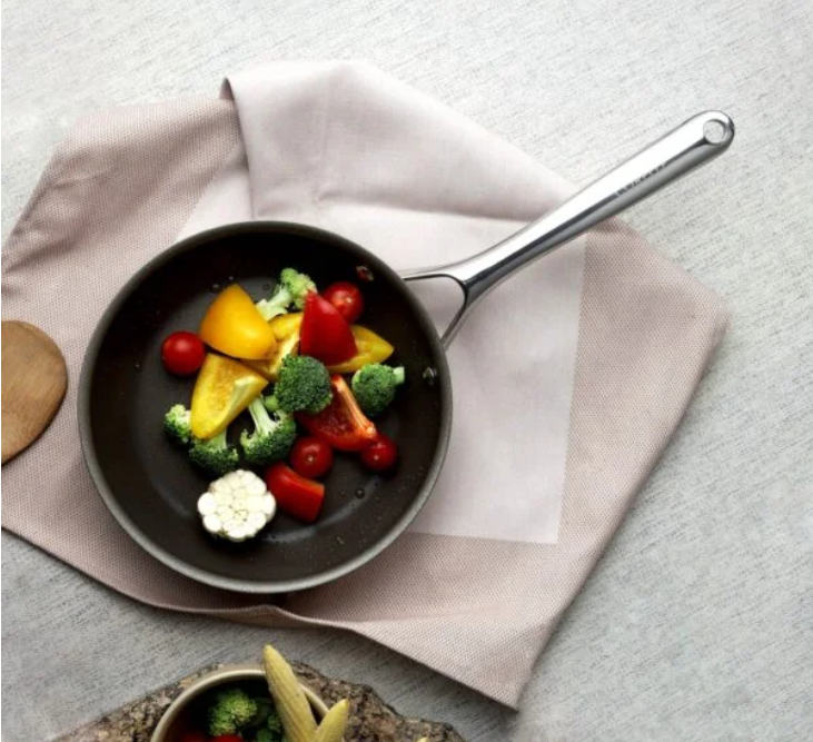 Corelle DuraNano 28cm Uncoated Non-Stick Stainless Steel Wok Lid