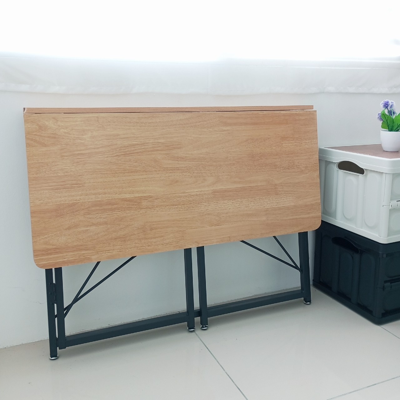 Foldable Study Table Computer Table Office Table Folding Solid Wood ...