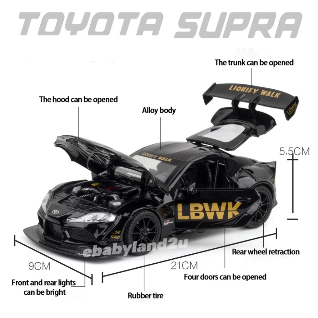 Die Cast 1:24 GTR R35 LBWK GTR R34 Spoon NSX Miata AE86 Vehicle Models ...