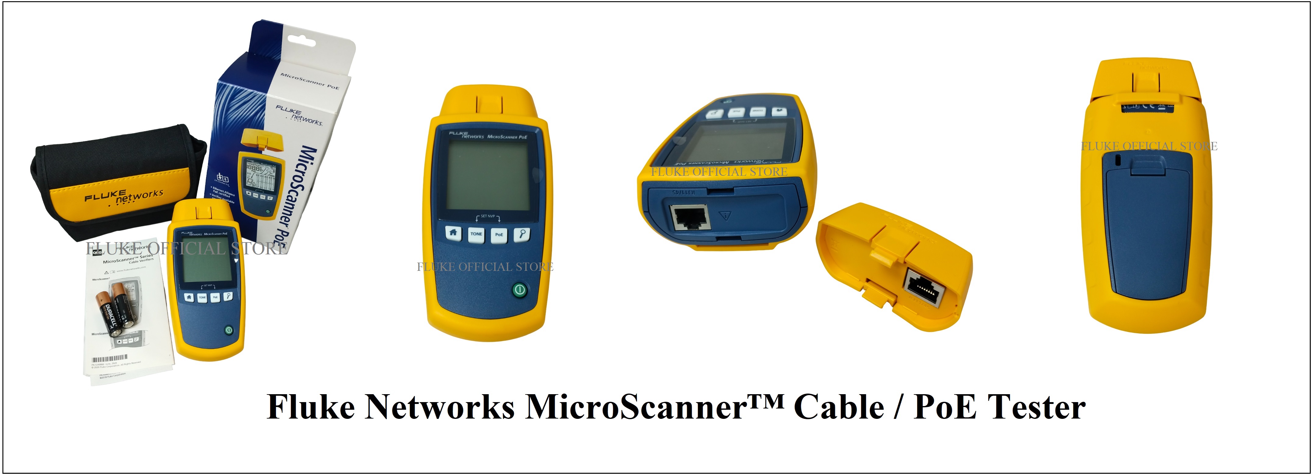 Fluke Networks MicroScanner™ Cable / PoE Tester, Rangkaian MicroScanner ...