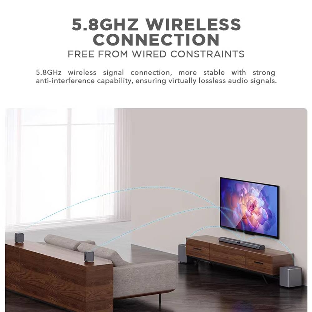 SONICGEAR STUDIOBAR 9000 WIRELESS SOUND BAR 7.2.4CH SOUND SYSTEM BUILT ...