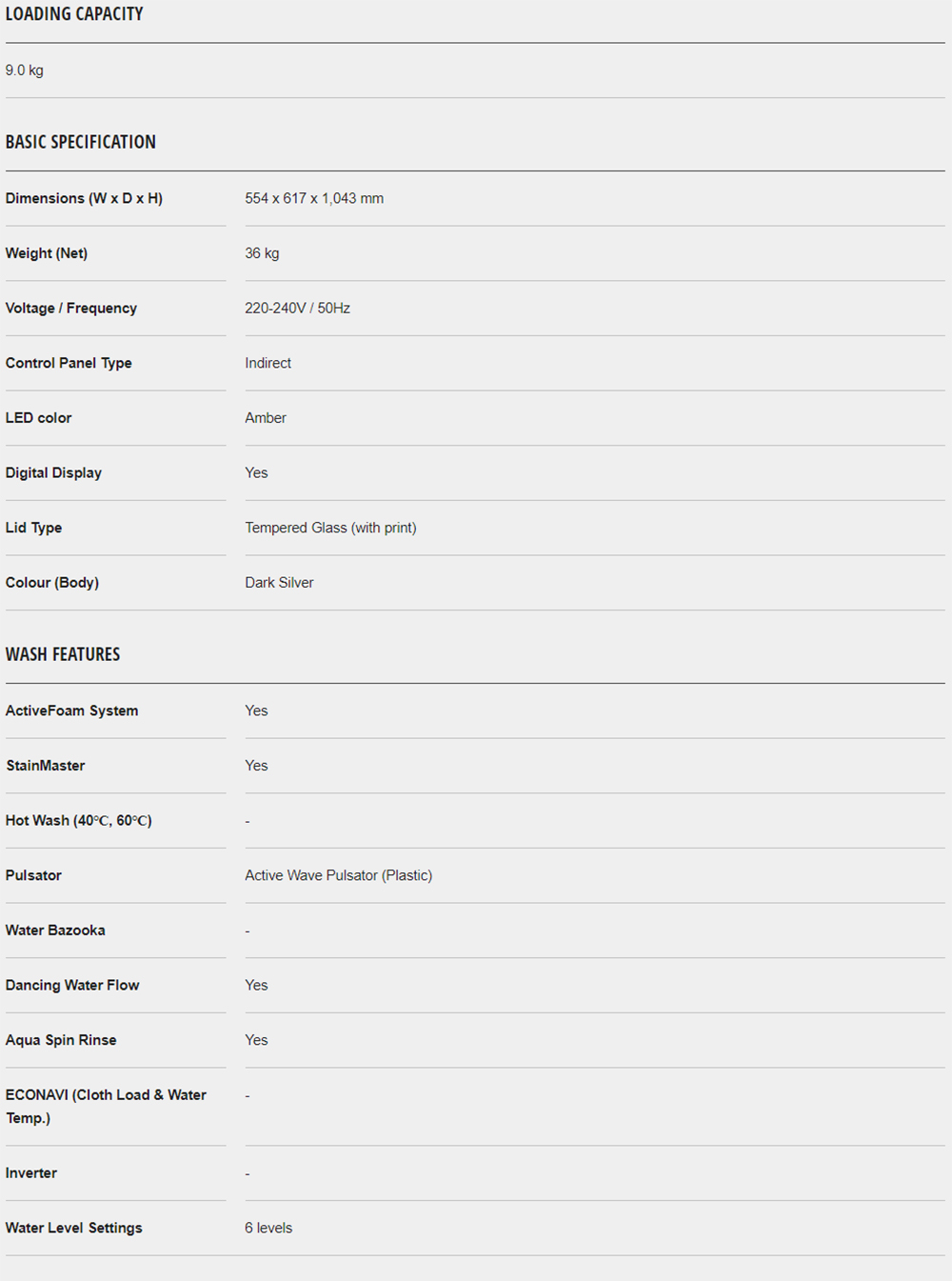 Panasonic NAF90A9DRT 9kg Care+ Stain Expert Top Load Washing Machine