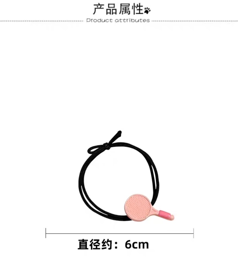 Badminton Couple Friendship Pair Hair ties Accessories Elastic Hair ...