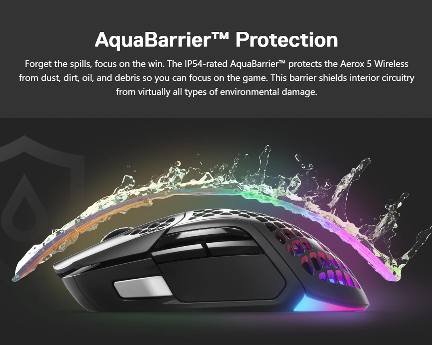 SteelSeries Aerox 5 Wired / Wireless Ultra Lightweight Super-Fast Mouse ...