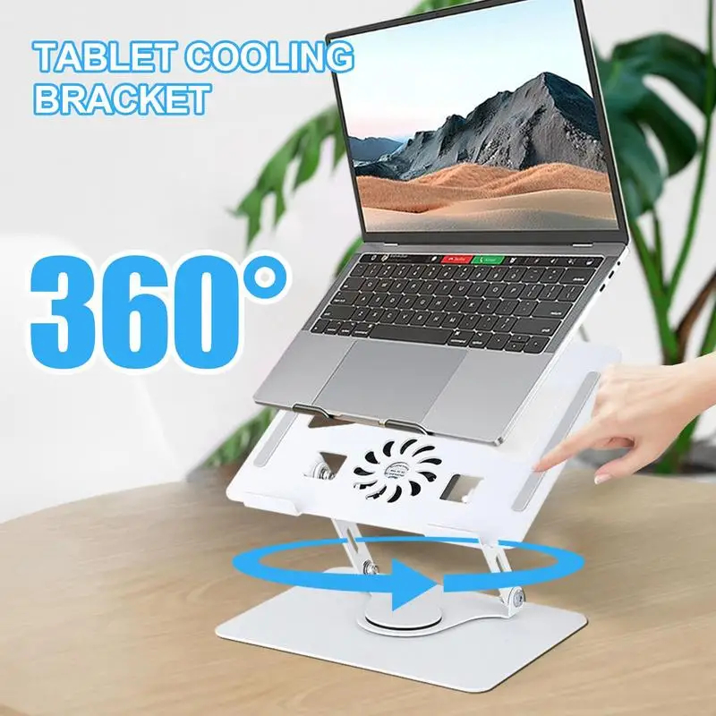 Laptop Stand 360 Rotatable Aluminum Alloy Tablet Cooling Stand with ...