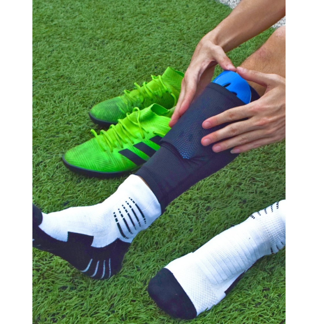 football shin pads soccer shin guard leg protector knee protector shin ...