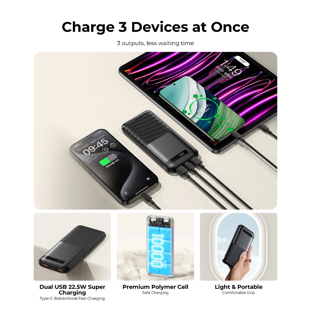 REMAX RPP-71 10,000mAh / RPP-72 20,000mAh Piloteer Series 20W+22.5W PD ...