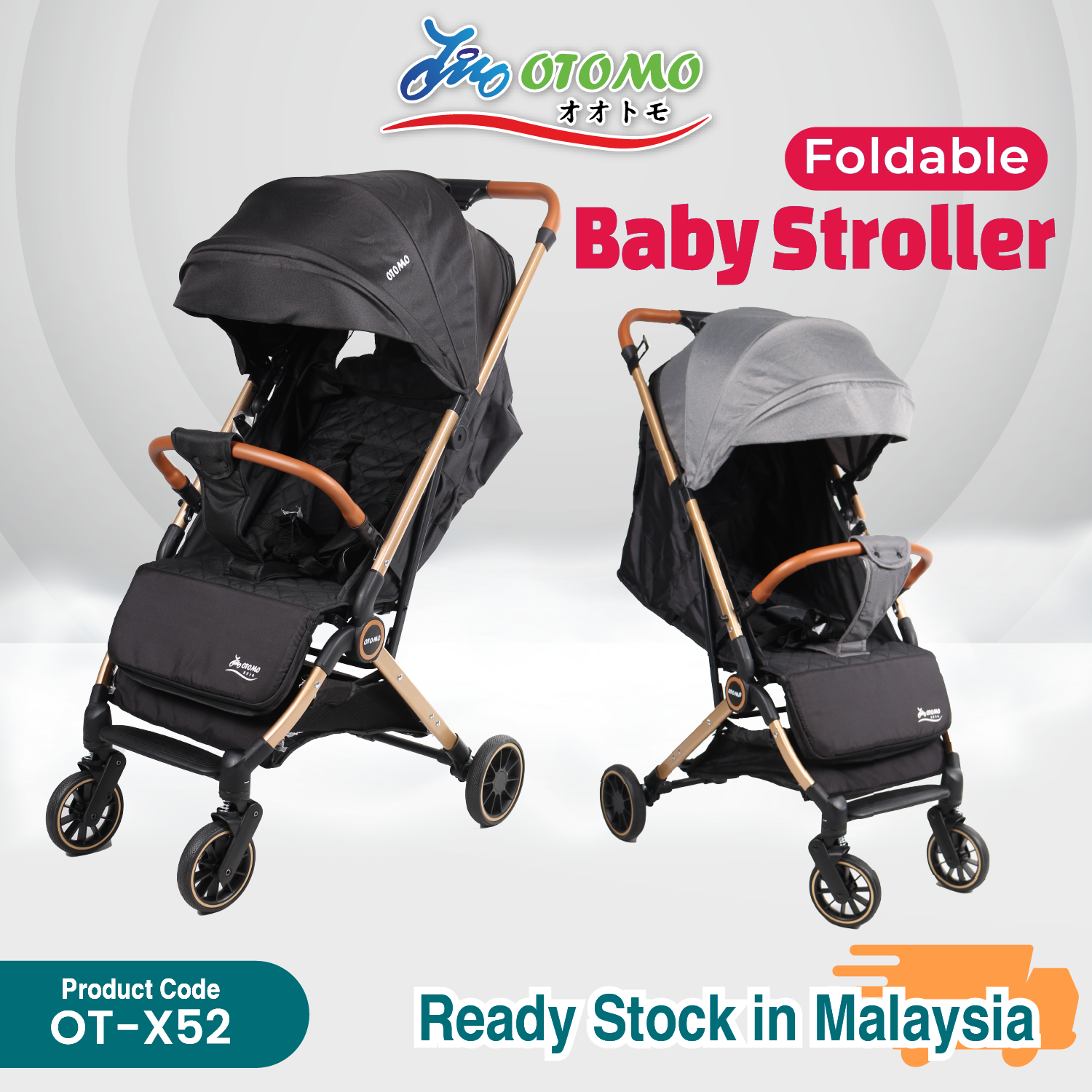 OTOMO Premium Compact Stroller Cabin Lightweight New Born Stroller Baby ...