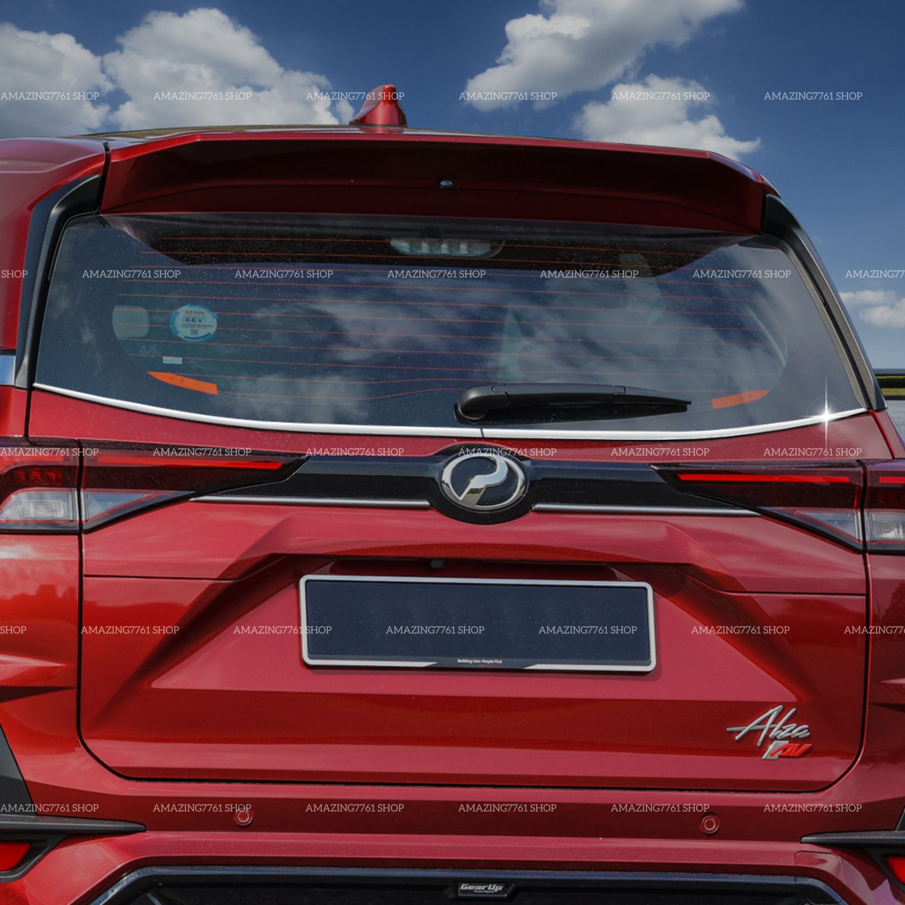 AMAZING PERODUA NEW ALZA 2022-2025 STAINLESS STEEL CAR REAR SCREEN ...