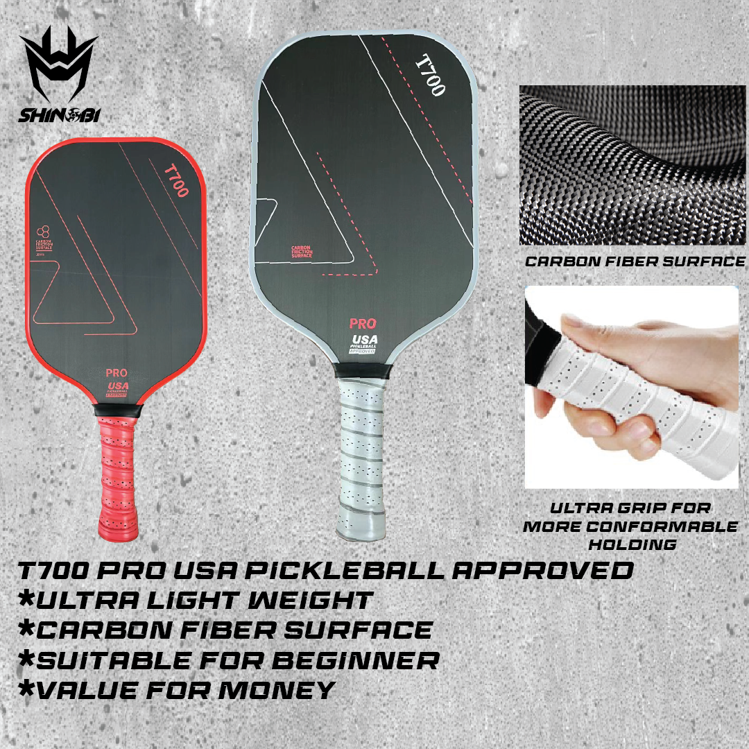 USA Pickleball🏓 Approved T700 PRO Pickleball Paddle Racket Carbon Fiber ...