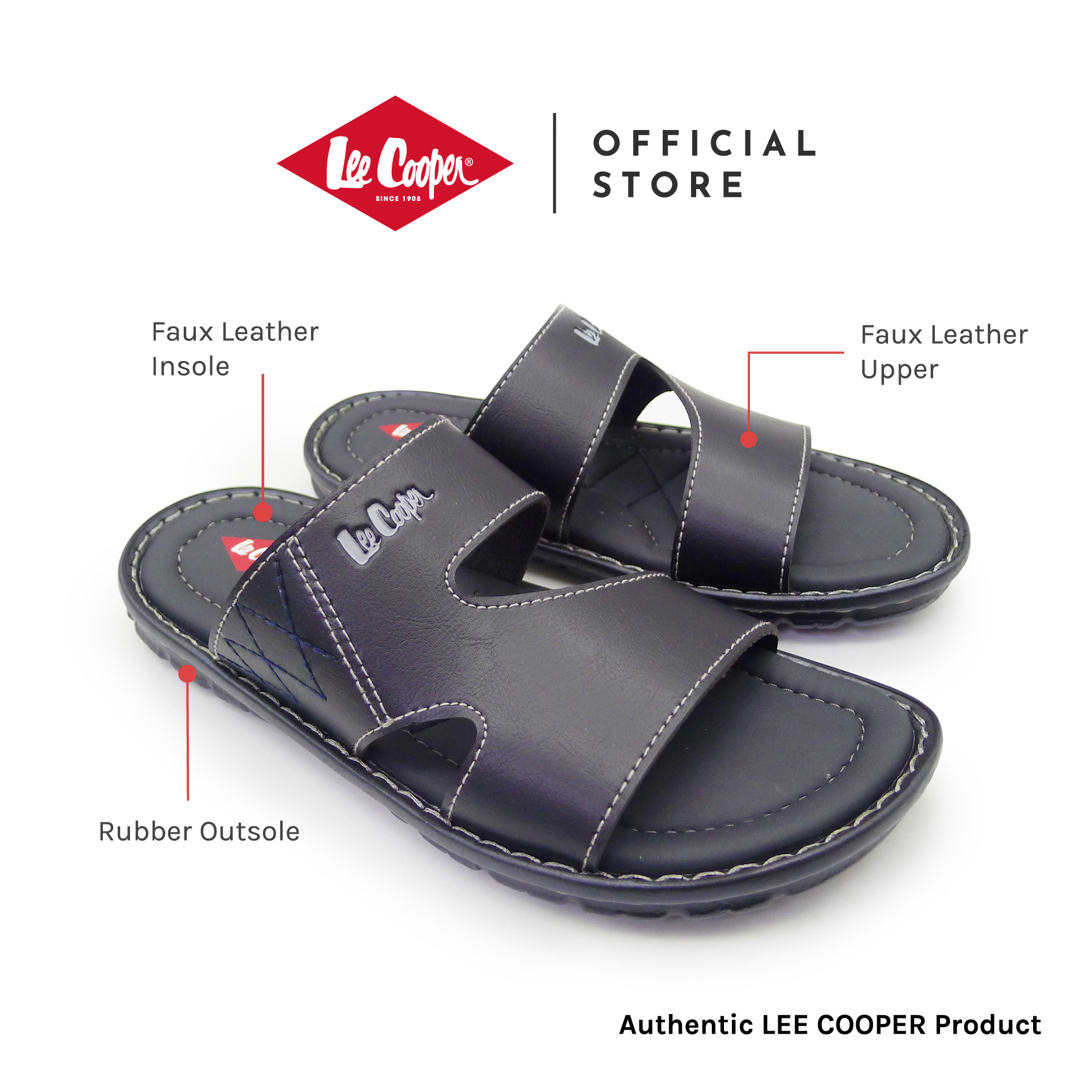 Lee Cooper Men's Casual Open Toe Sandal LT1810 | Shopee Malaysia