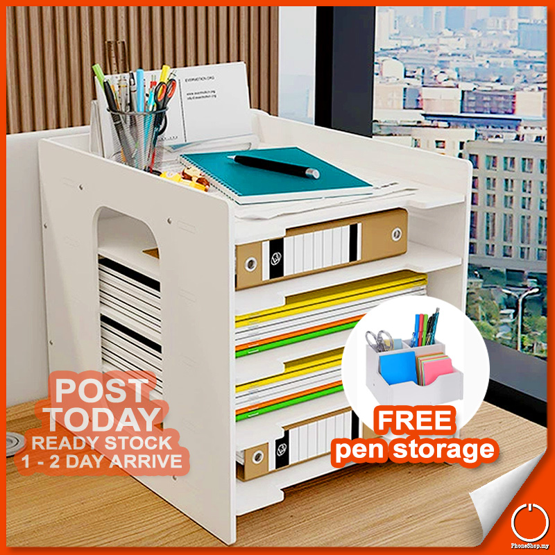 𝐍𝐄𝐀𝐓 𝐎𝐑𝐃𝐄𝐑 5/7 Layers Multipurpose A4 Paper Rack Document Tray Table ...