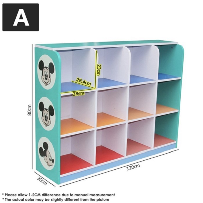 Kindergarten Cabinet Wooden Rack Storage toys Shoe Rack Bookshelf Rack ...