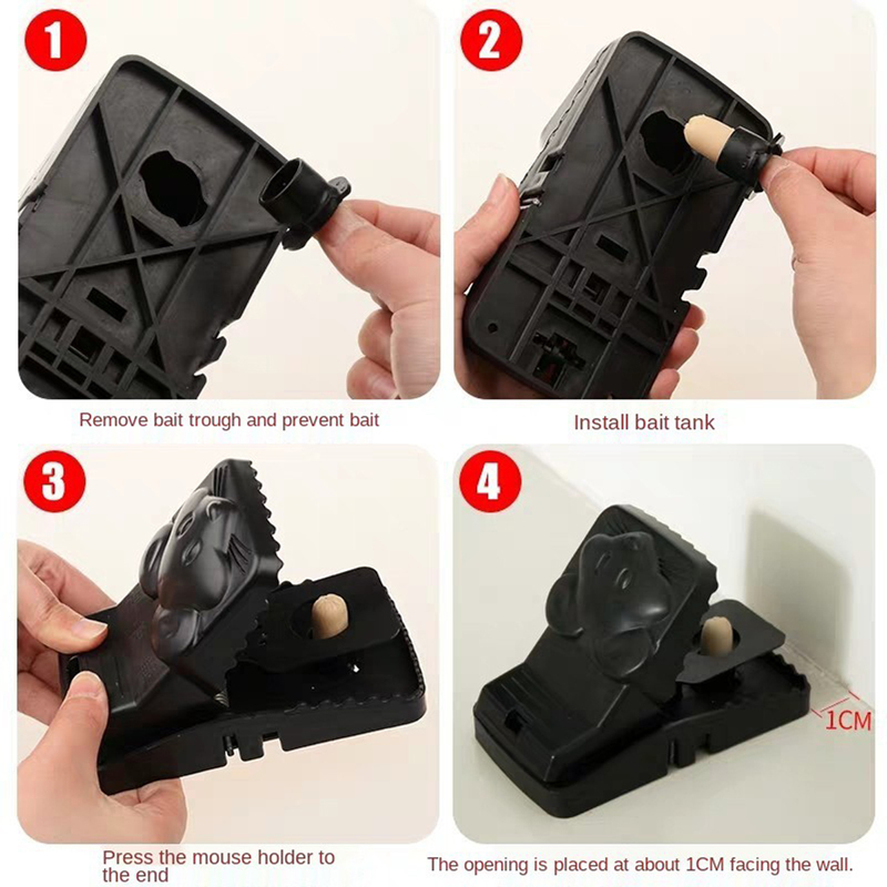 Reusable Plastic Mouse Trap Rat Mice Catching Rat Traps Mouse Pest ...